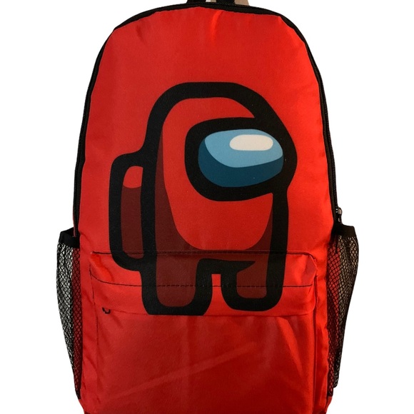 Among Us Kids Red Backpack - Picture 1 of 6